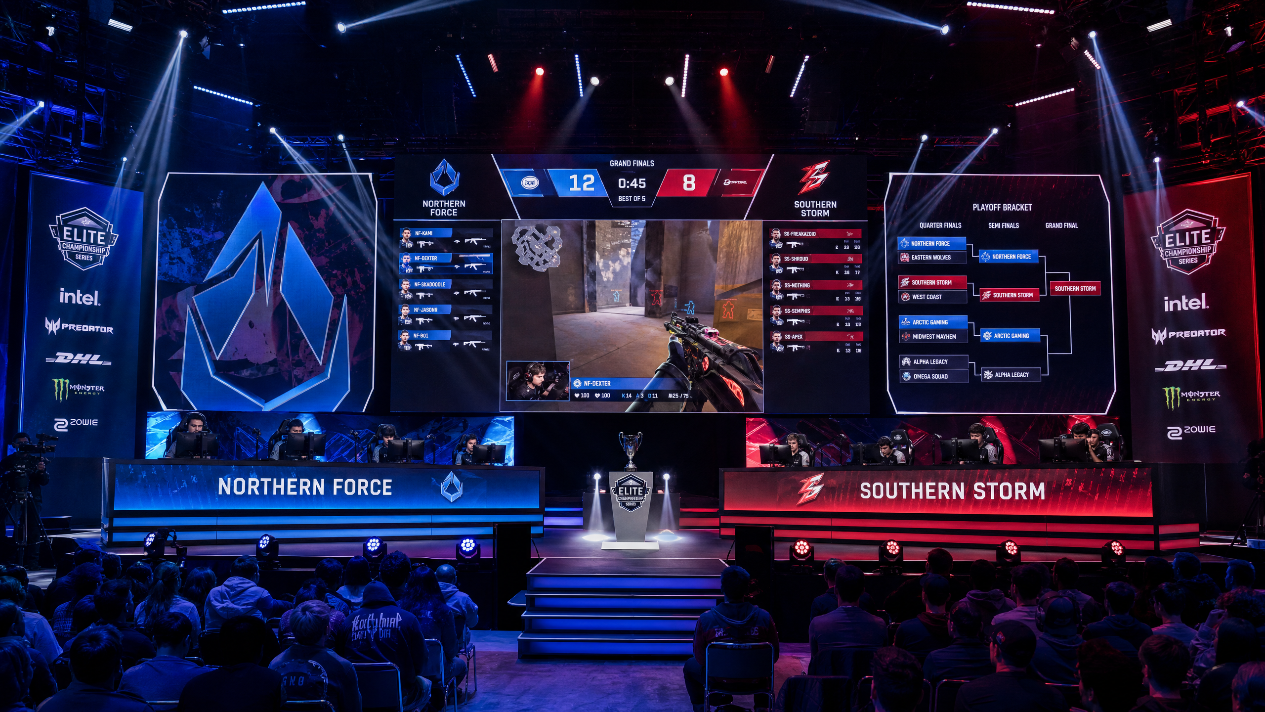 Esports tournament stage